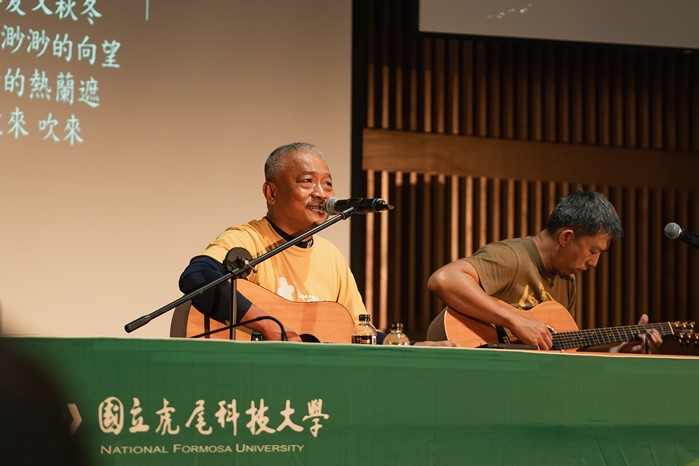 金曲歌王謝銘祐蒞臨虎科大福爾摩沙講座　分享創作心法