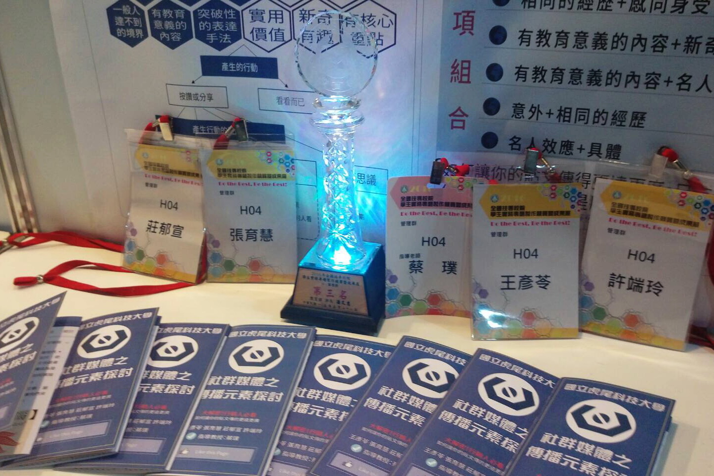 於華山文創園區成果展作品展示